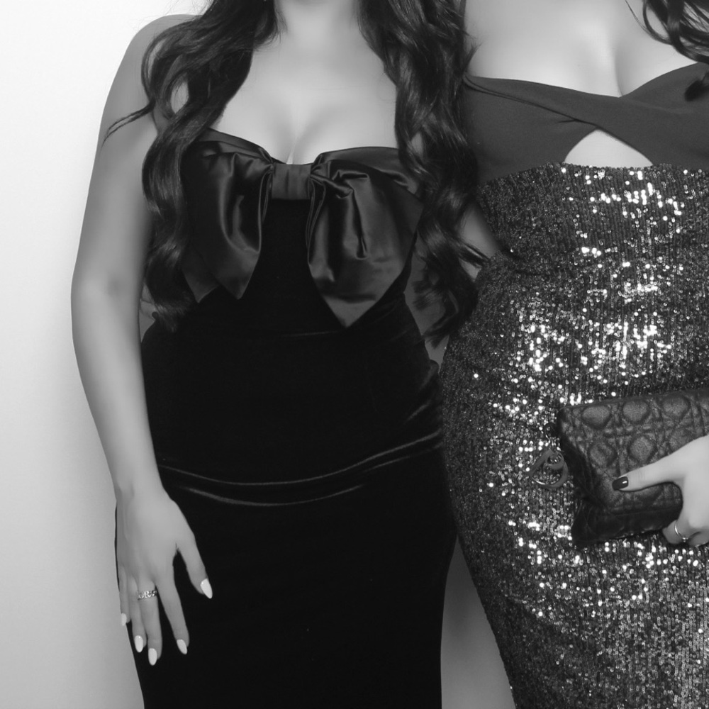 Black and Silver Evening Dresses